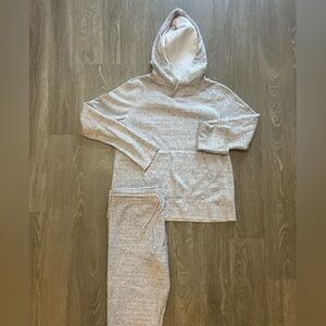 UGG Pink and Gray Marled Fleece Lined Lounge Set